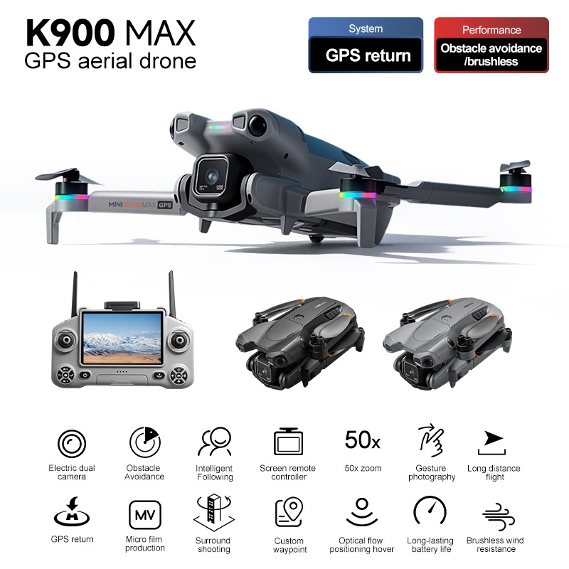 Комплект дрона K900 Max с пуль – обзор и цена Drone Gps Mount